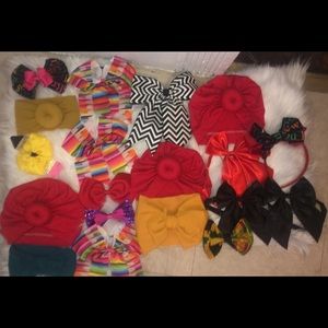 Bonnets bows headwrap headbands